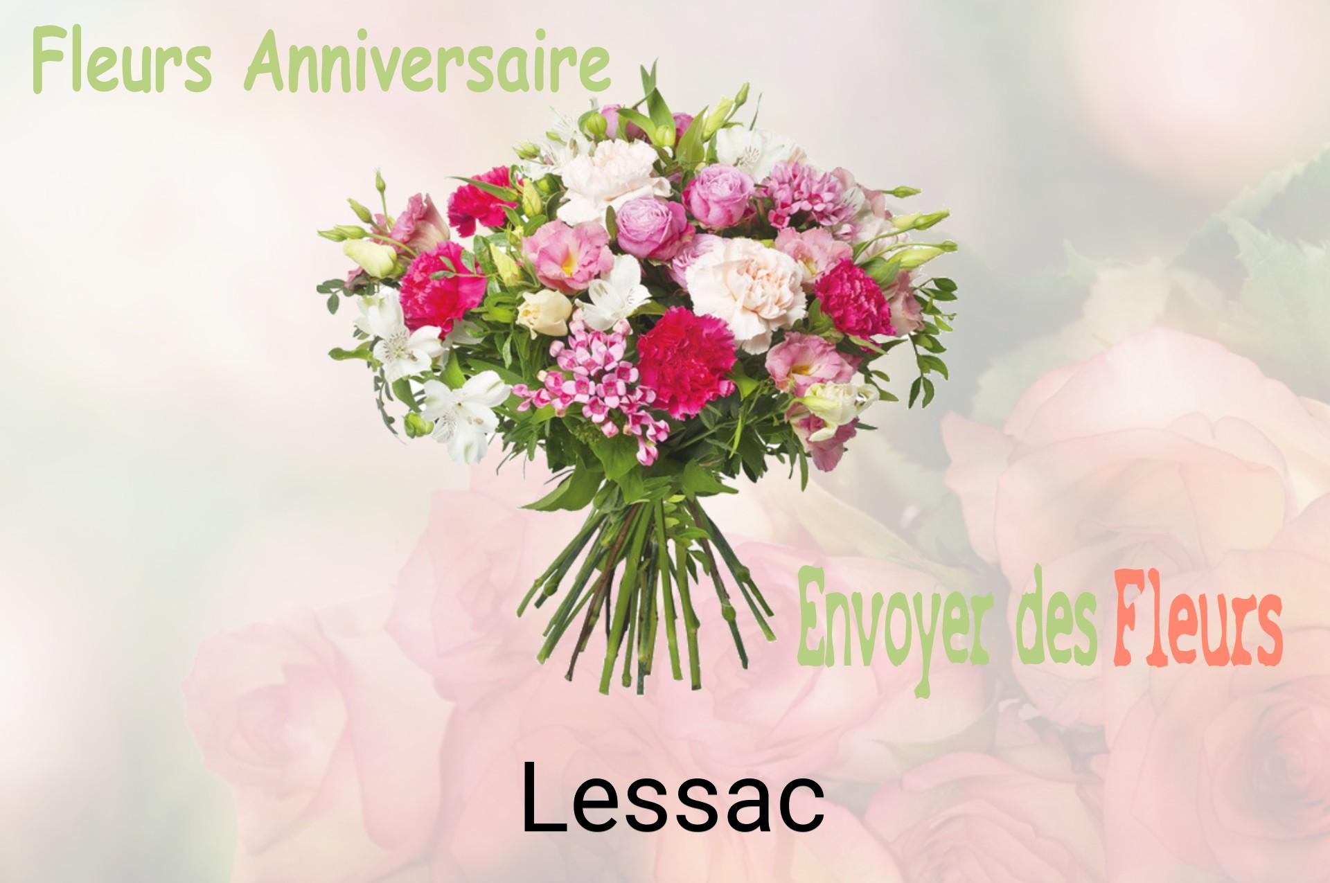 Bouquet de fleurs d’anniversaire livré à Lessac